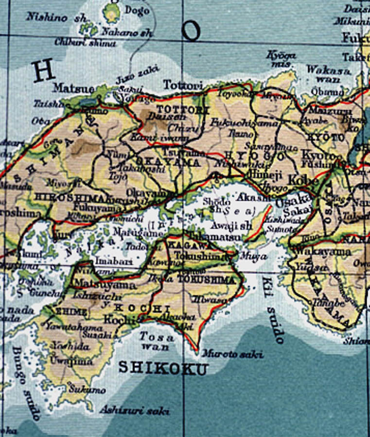 Shikoku Map