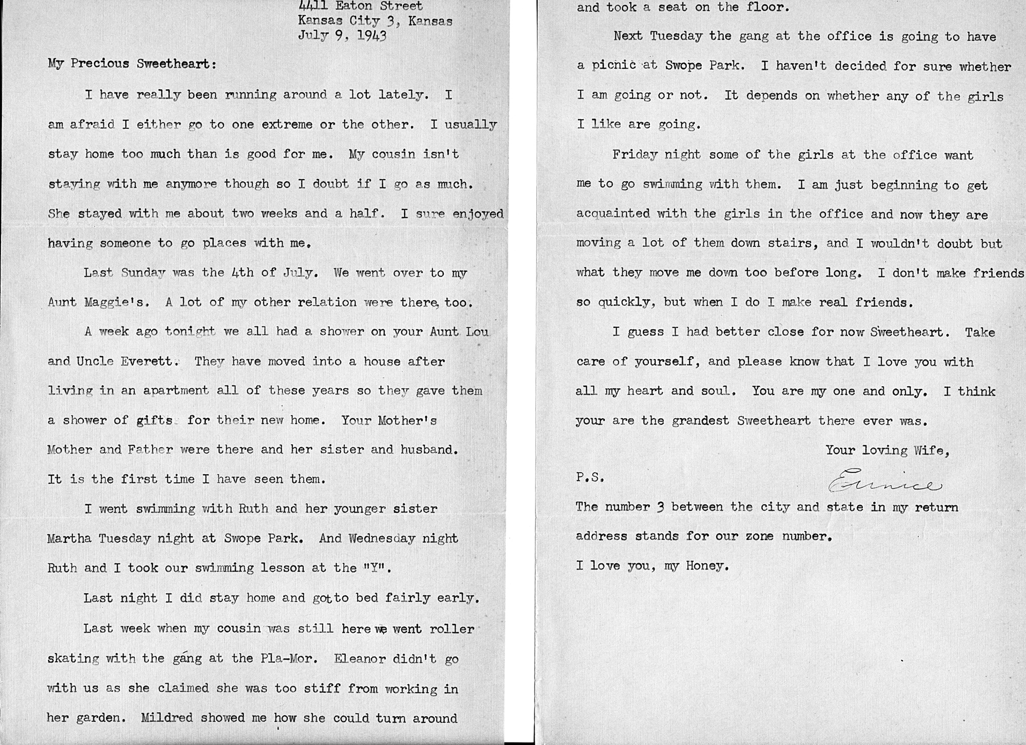 Zentsuji Prison Camp War Letter July 1943